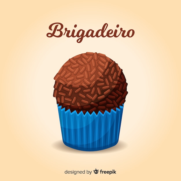 Brigadeiro flat background