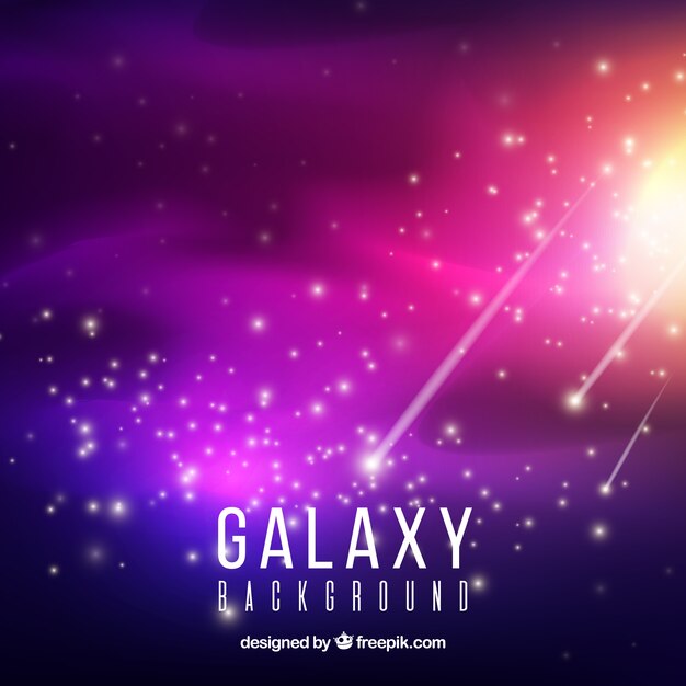 Bright colorful galaxy background