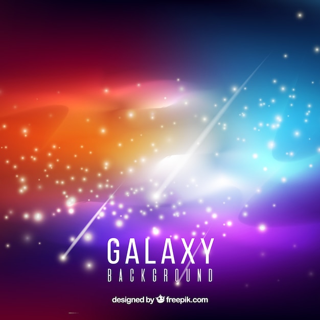 Bright colorful galaxy background