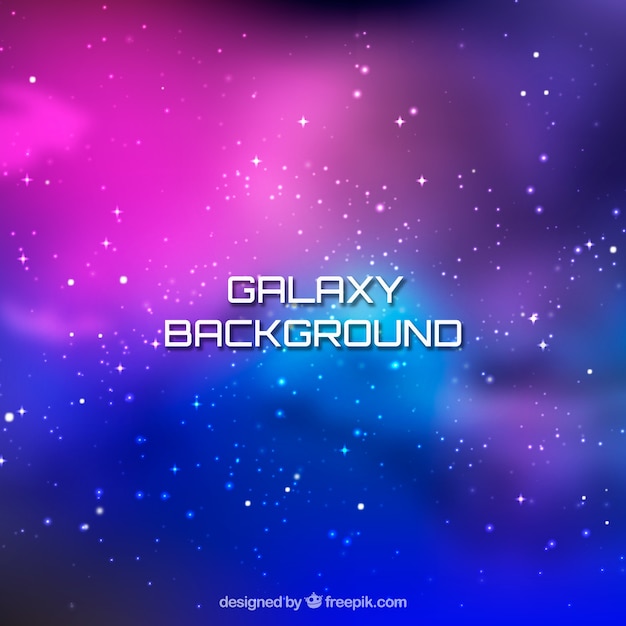 Bright colorful galaxy background