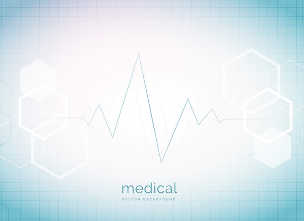 Bright electrocardiogram background