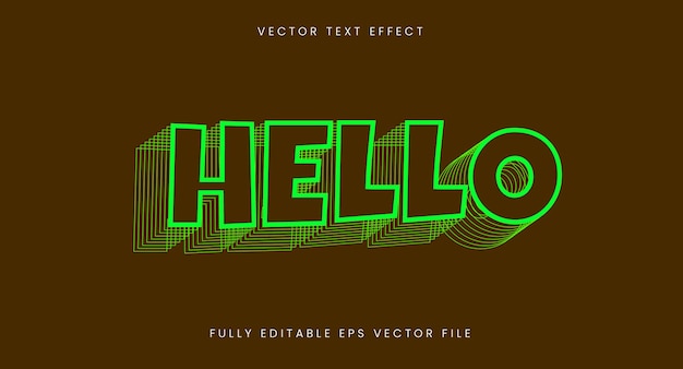 Bright layered text effect