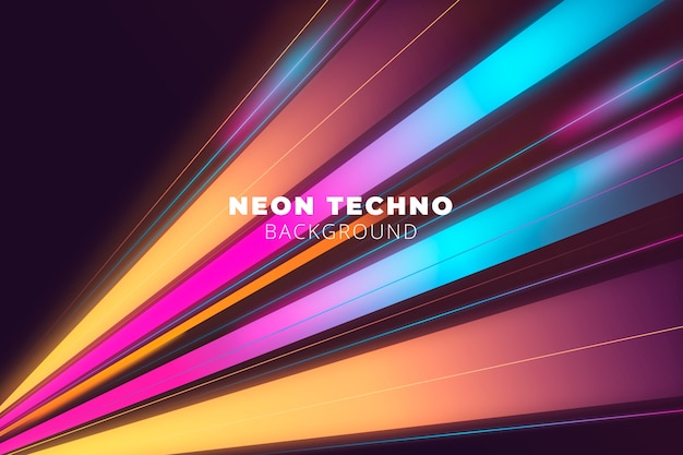 Free Vector bright neon lights background