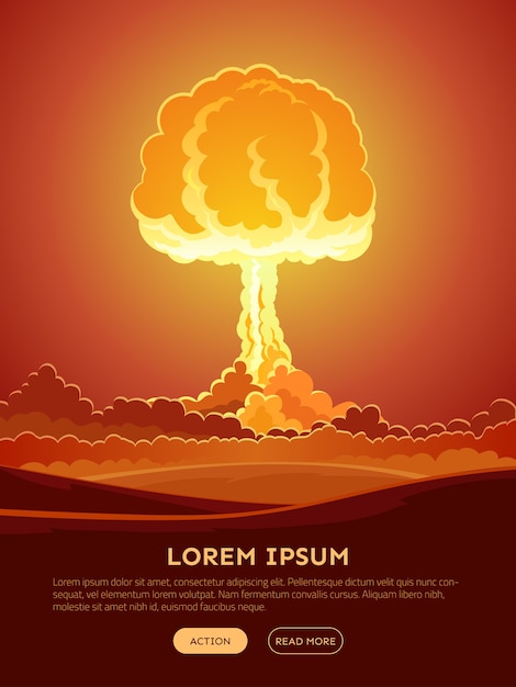 Bright Nuclear Explosion web banner