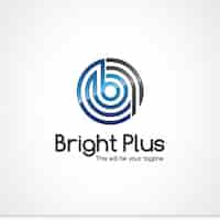 Free vector bright plus logo