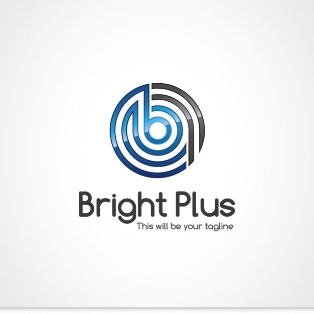 Free Vector bright plus logo