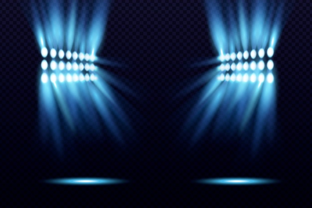 Bright stadium light effect