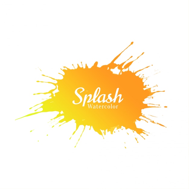 Bright watercolor splash design