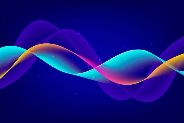 Bright wavy background