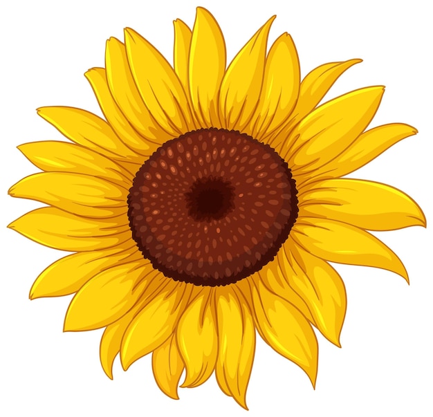 Bright Yellow Sunflower Design for Decorations