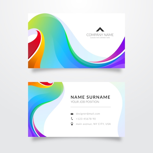 Brilliant abstract business card template