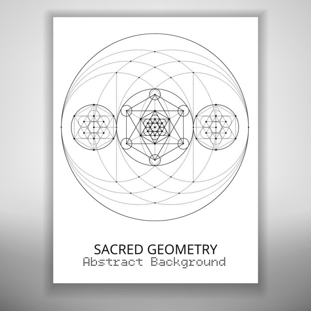 Brochure of circles geometric shapes