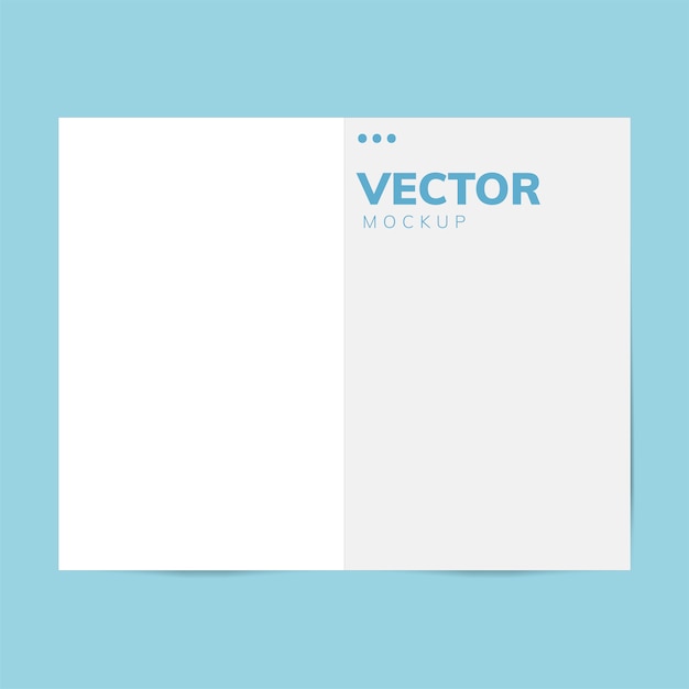 Brochure design template mockup vector