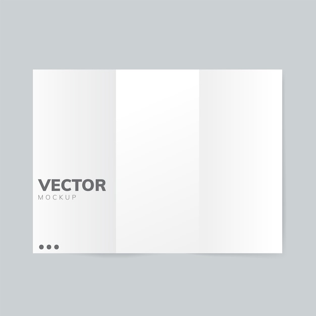 Brochure design template mockup vector