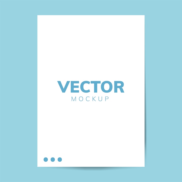 Brochure design template mockup vector