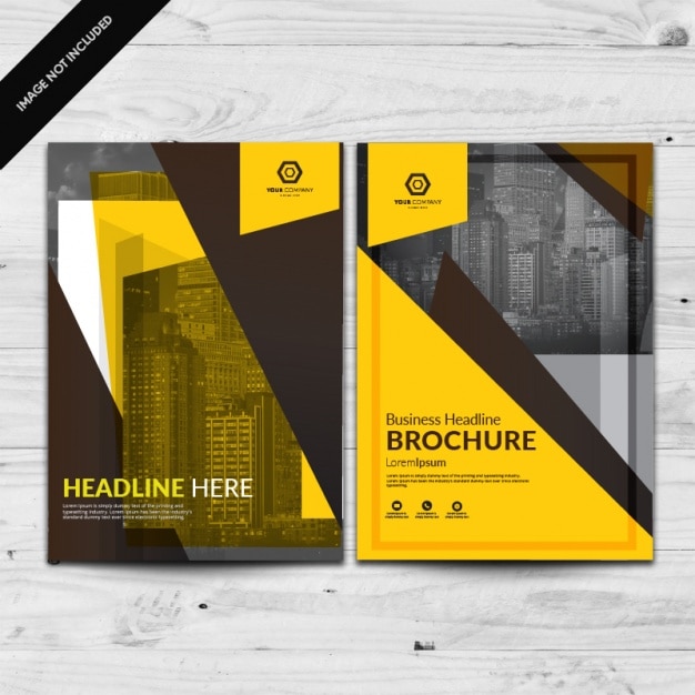 Free Vector brochure template design