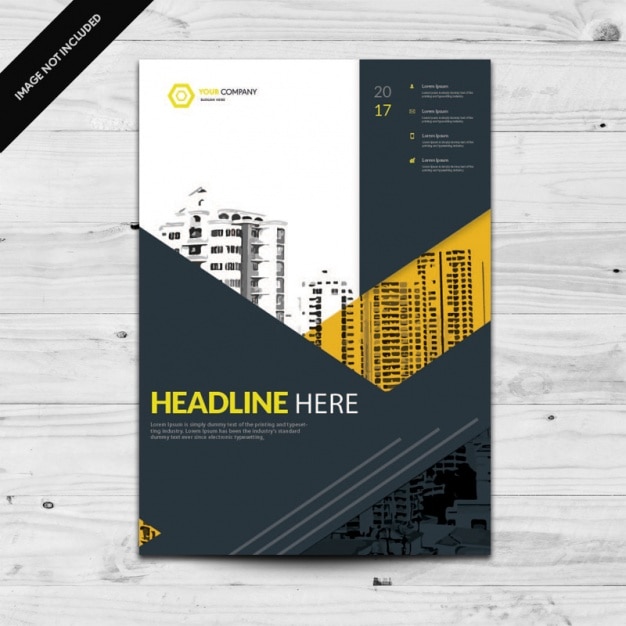 Free Vector brochure template design