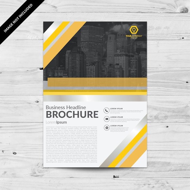 Free Vector brochure template design