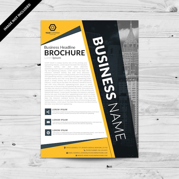 Free Vector brochure template design