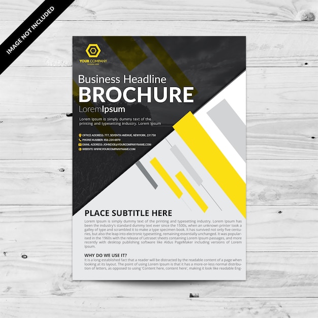 Free Vector brochure template design