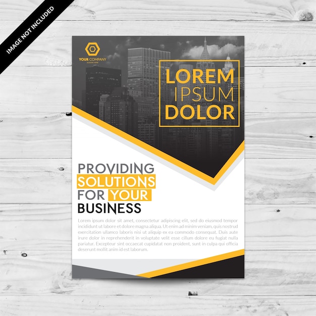 Free Vector brochure template design