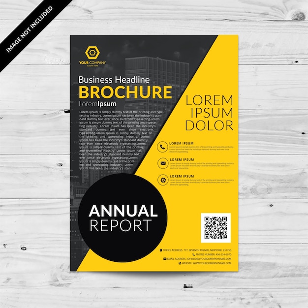 Free Vector brochure template design