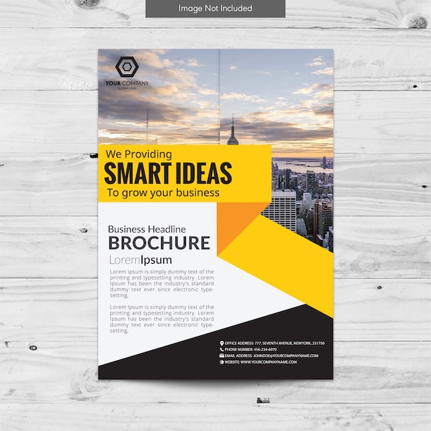 Free Vector brochure template design