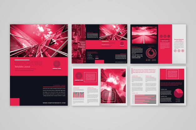 Brochure template layout