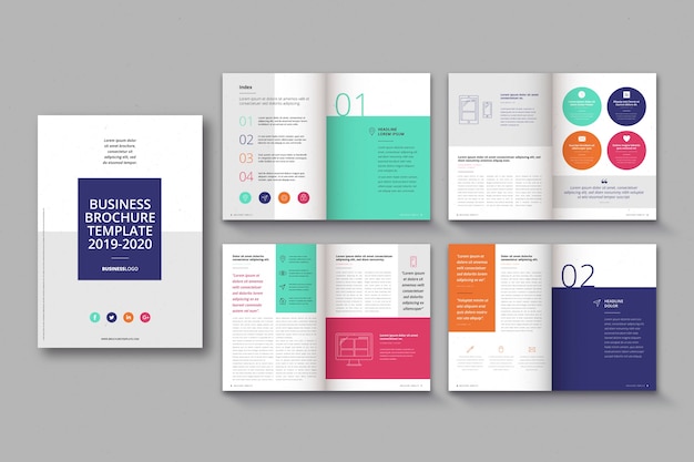 Brochure template layout