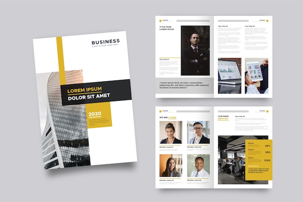 Brochure template layout