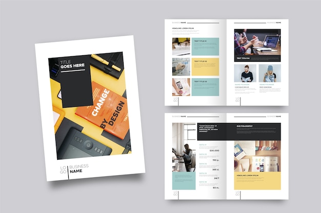 Brochure template layout