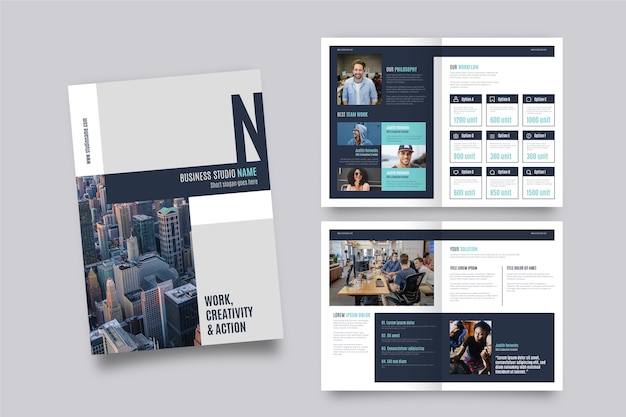 Brochure template layout