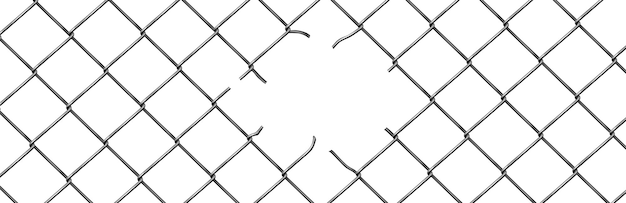 Free Vector broken wire fence rabitz or chain link background