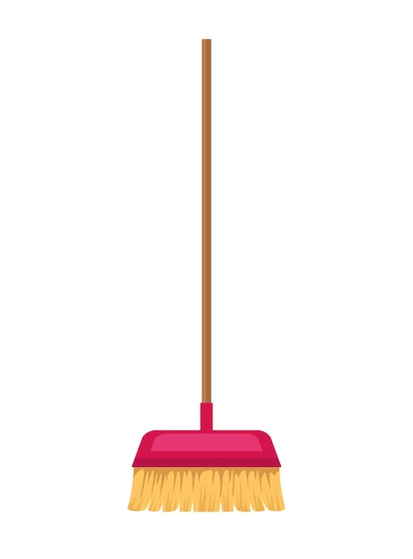 broom cleaning equipment utensil icon