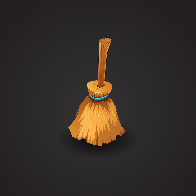 Broom vector illustration