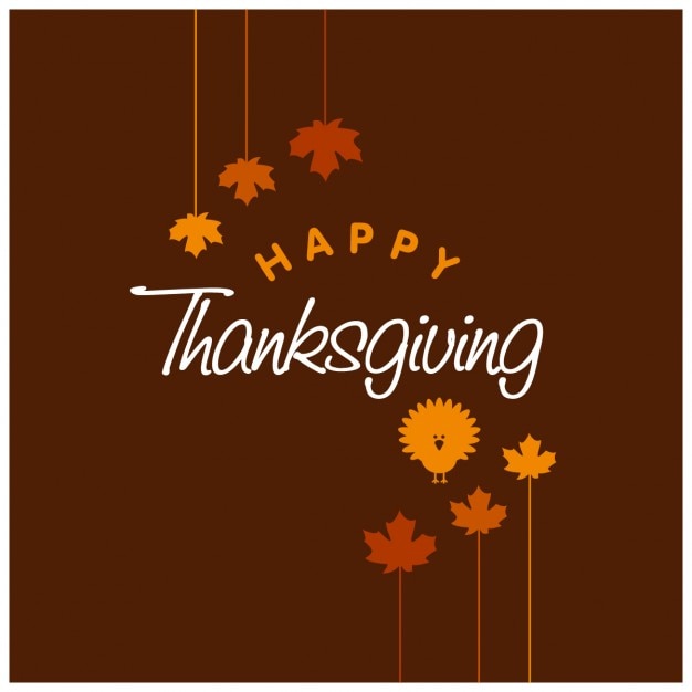 Brown background with leaves for thanksgiving day