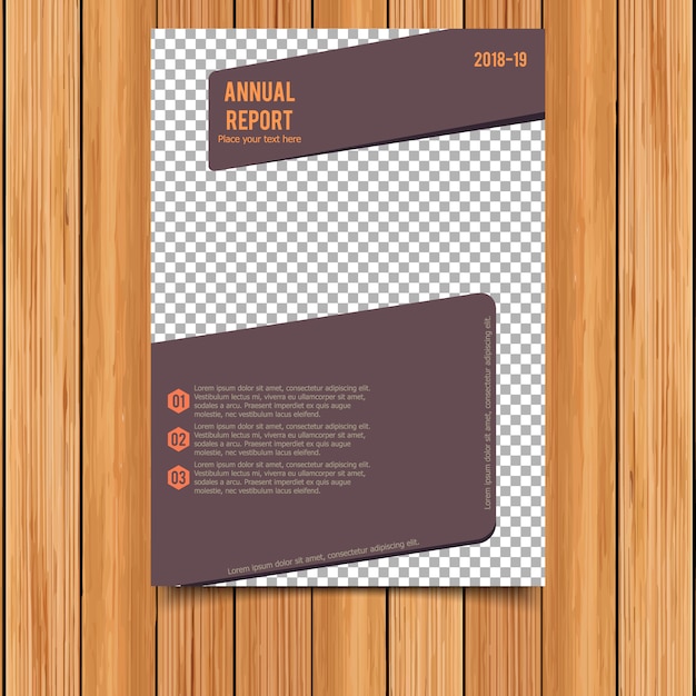 Brown business brochure template