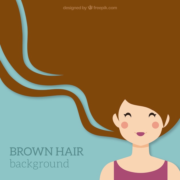 Free Vector brown hair background