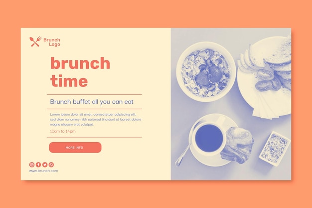 Brunch banner template