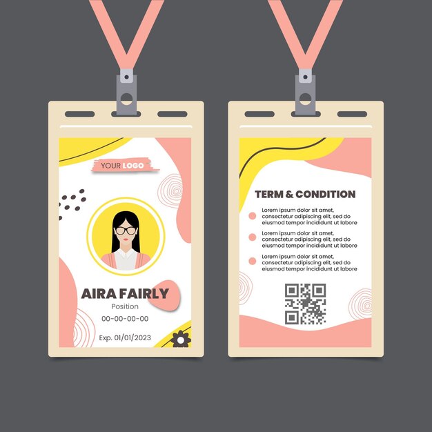 Brunch id card template