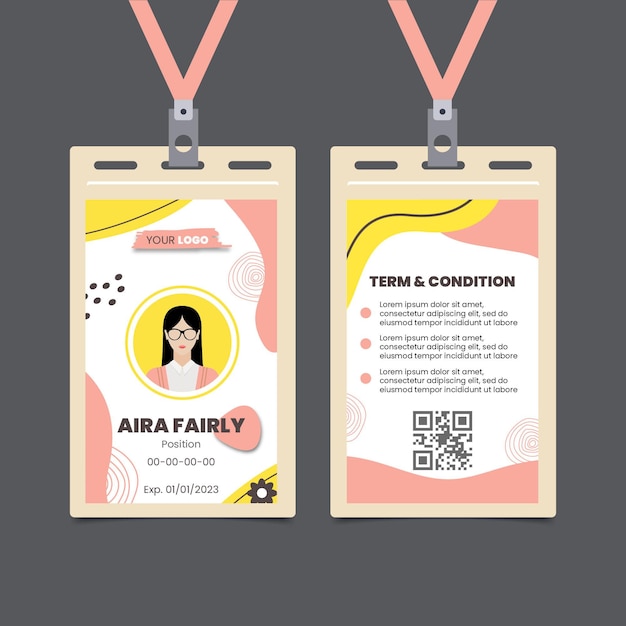 Brunch id card template