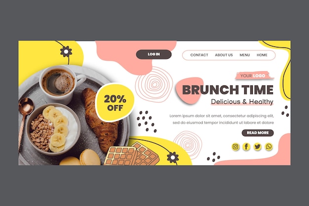 Brunch landing page template