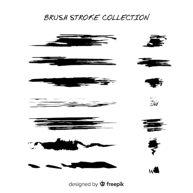 Free Vector brush stroke collection