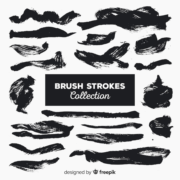 Free Vector brush stroke collection