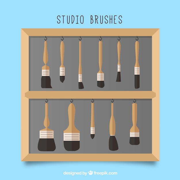 Free vector brushes pack of different type