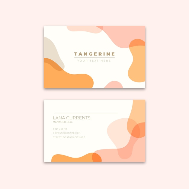 Bstract business card template