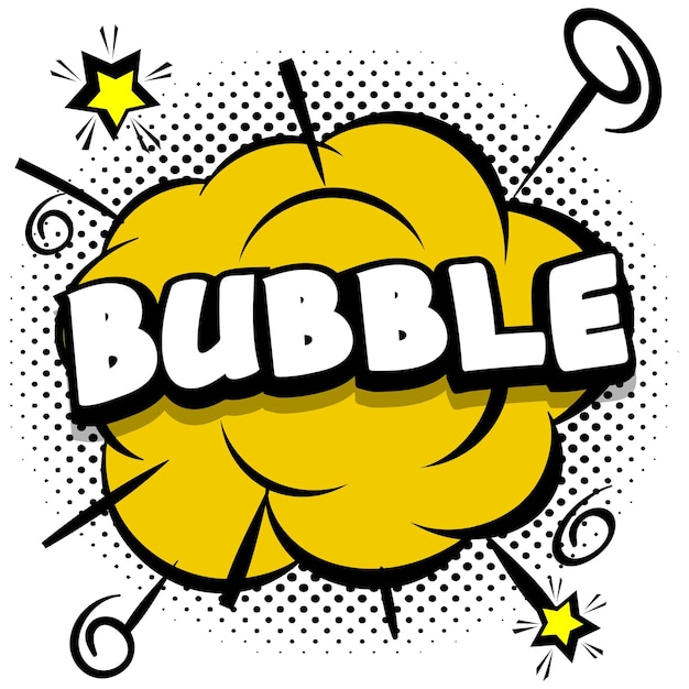 Free Vector bubble comic bright template with speech bubbles on colorful frames