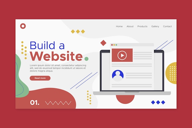 Build a website landing page