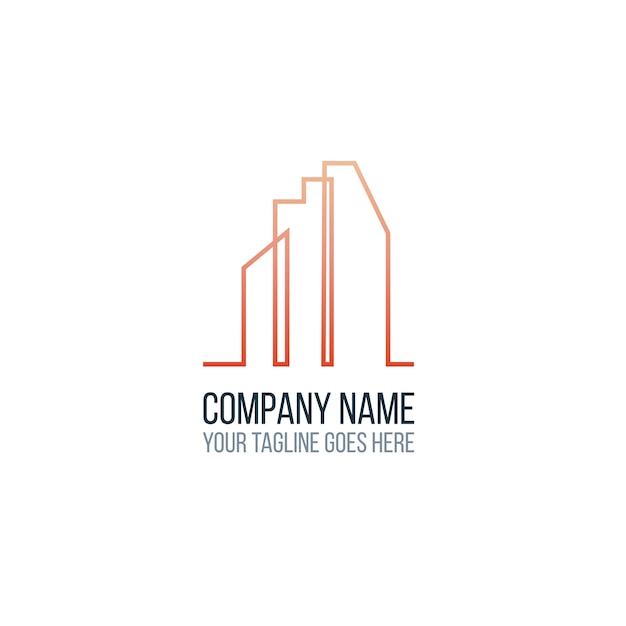 Free Vector building logo template