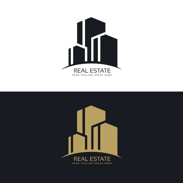 Free vector buildings real estate logo